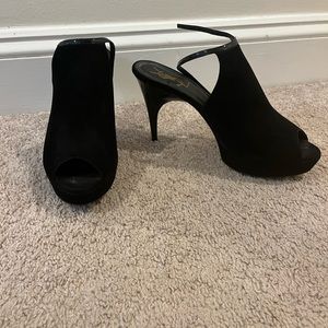 YSL Peep Toe Booties